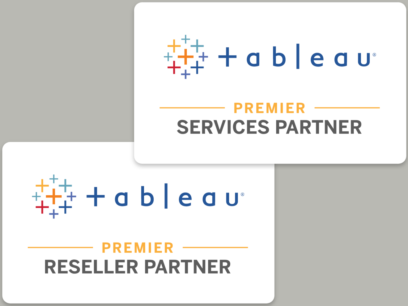 Tableau Premium Reseller und Premium Service Partner Emblem